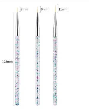 3 Fine Tip Brush Set