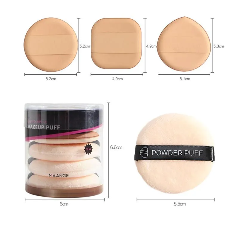 6Pcs Soft and Elastic Beauty Makeup Powder Puff Sponge