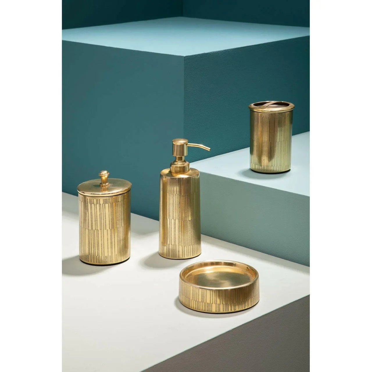Allure Gold Finish Tooth Brush Holder