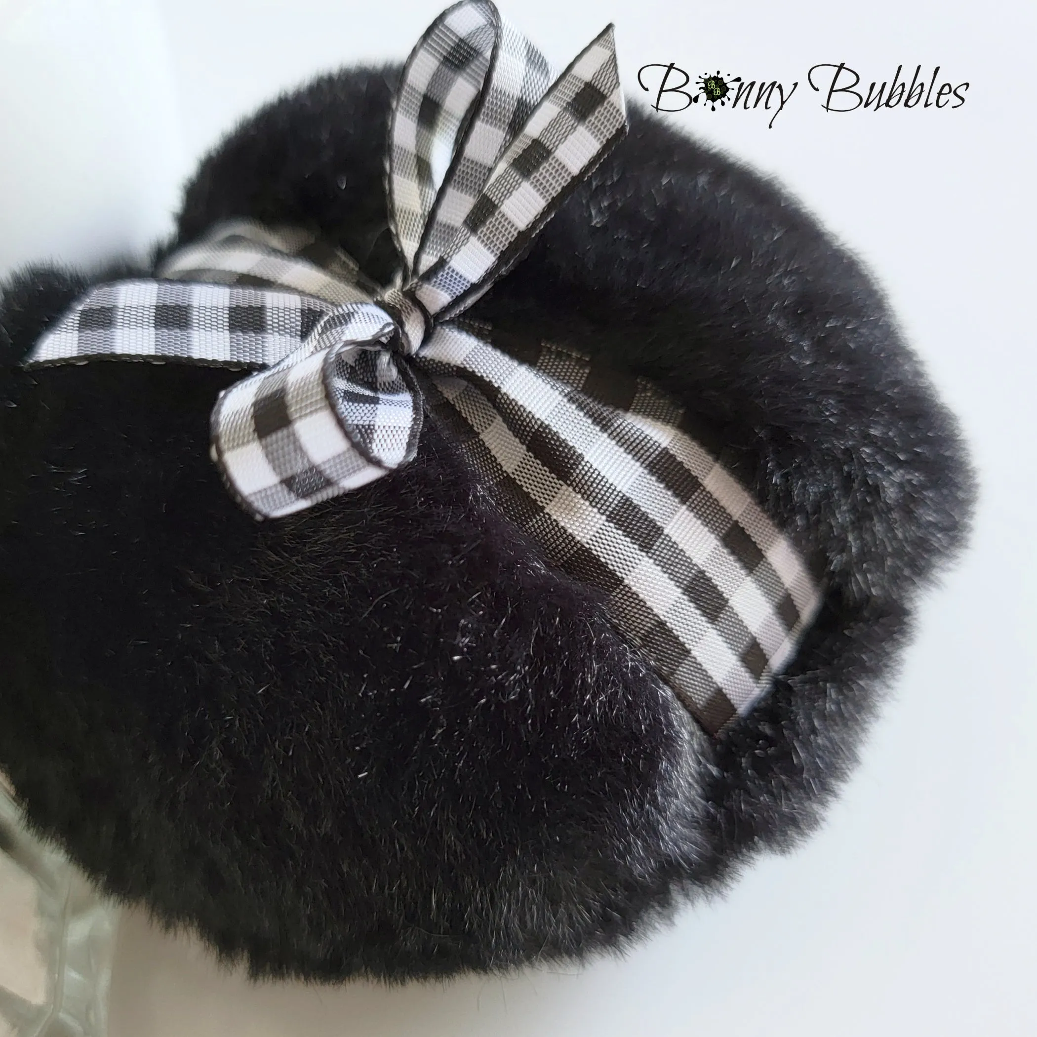 BLACK - Powder Puff, 4 inch