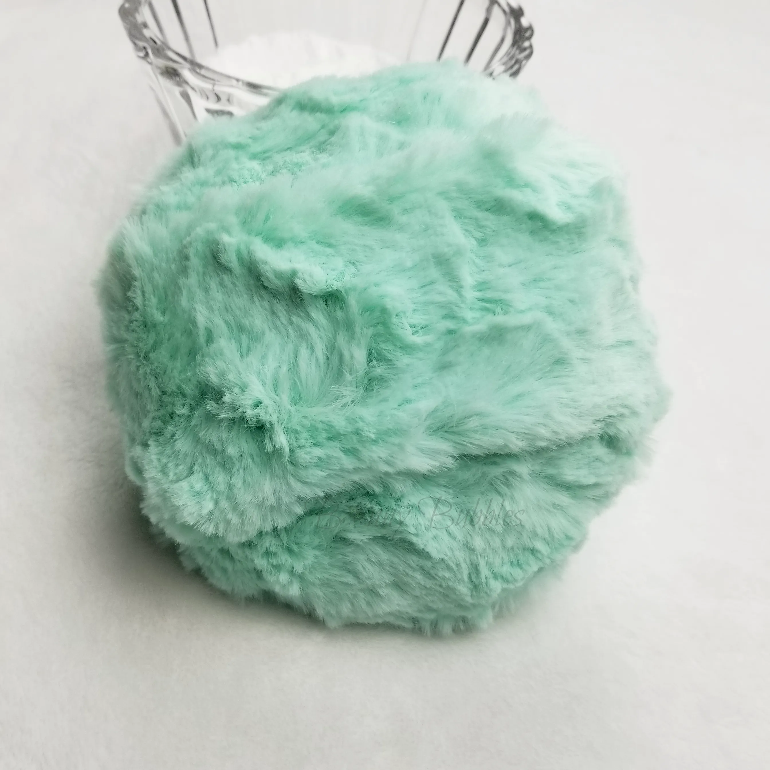 Body Powder Puff - Mint Green, 5 inch