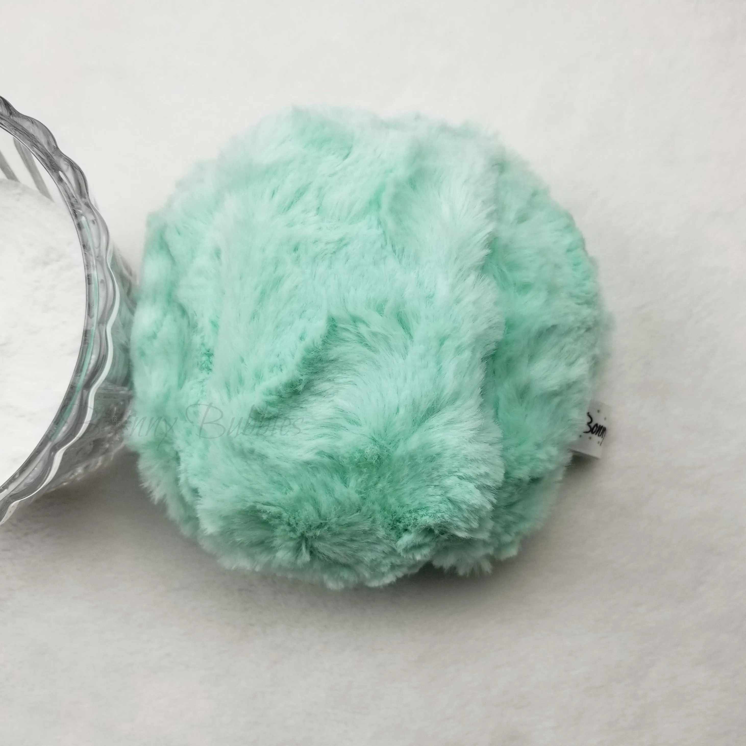 Body Powder Puff - Mint Green, 5 inch