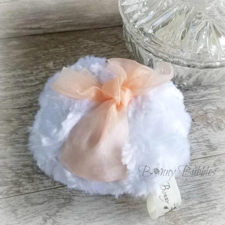 Body Powder Puff - Peach, 4 inch