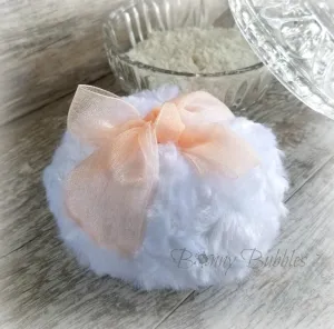 Body Powder Puff - Peach, 4 inch