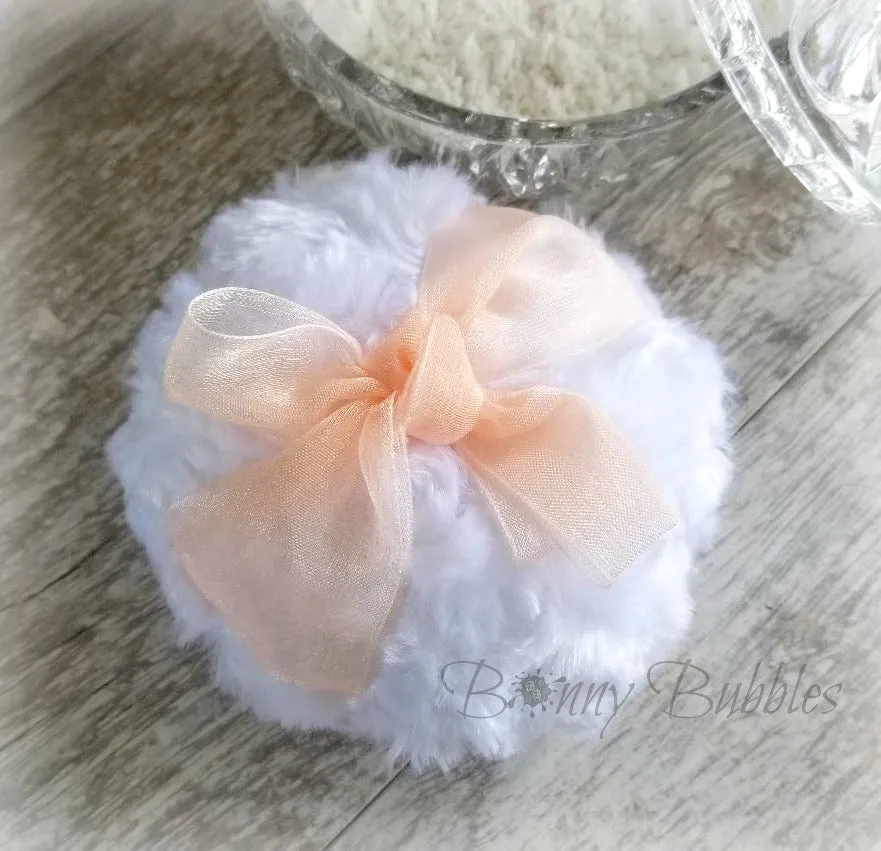 Body Powder Puff - Peach, 4 inch