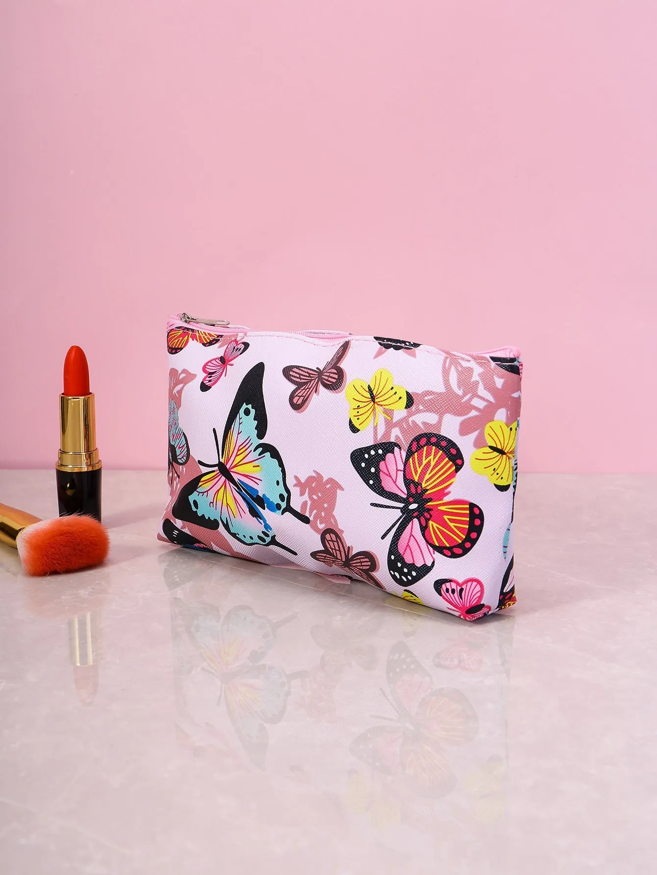 Colorful Butterfly Makeup Bag Cosmetic Organizer Toiletries Bag Makeup Organizer