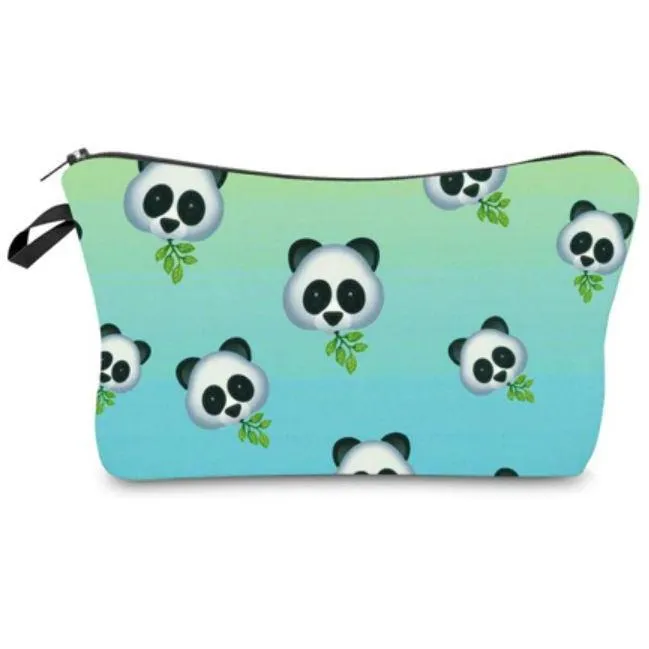 FREE   Shipping -Women  Makeup  Multicolour Pattern Organizer Cosmetic Bag