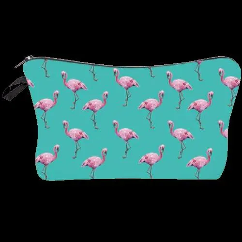 FREE   Shipping -Women  Makeup  Multicolour Pattern Organizer Cosmetic Bag