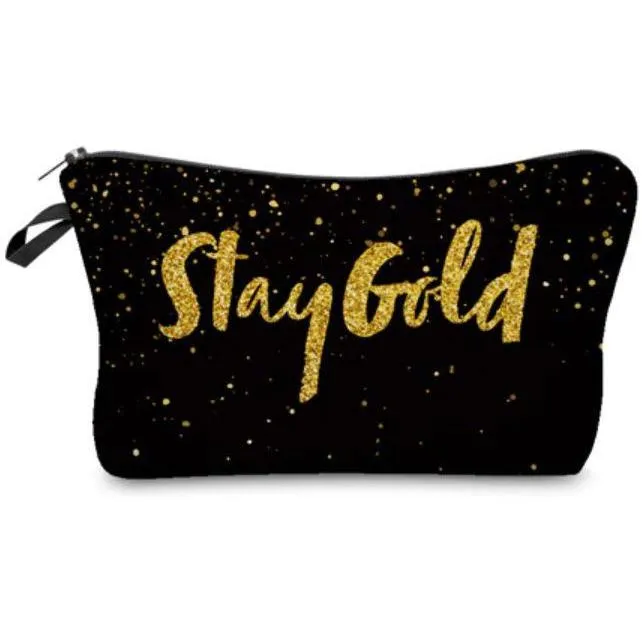 FREE   Shipping -Women  Makeup  Multicolour Pattern Organizer Cosmetic Bag