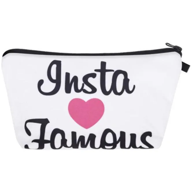 FREE   Shipping -Women  Makeup  Multicolour Pattern Organizer Cosmetic Bag