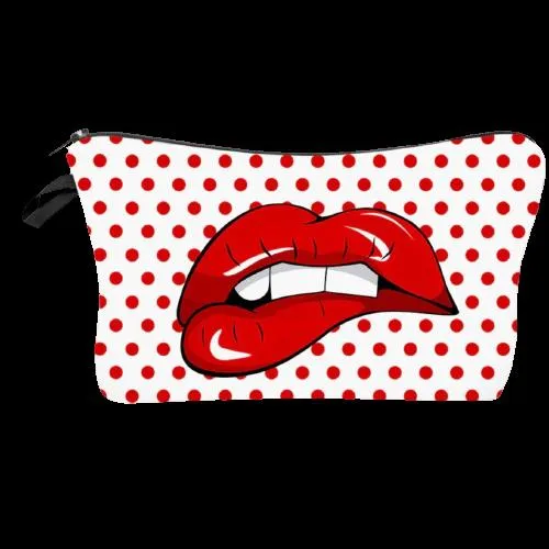 FREE   Shipping -Women  Makeup  Multicolour Pattern Organizer Cosmetic Bag
