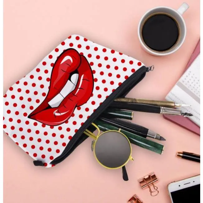 FREE   Shipping -Women  Makeup  Multicolour Pattern Organizer Cosmetic Bag