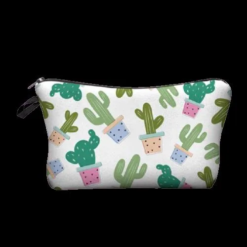 FREE   Shipping -Women  Makeup  Multicolour Pattern Organizer Cosmetic Bag
