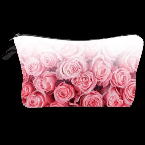FREE   Shipping -Women  Makeup  Multicolour Pattern Organizer Cosmetic Bag
