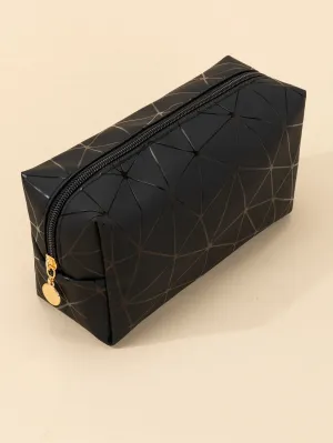 Geometric Lines Makeup Bag Cosmetic Organizer Toiletries Bag Makeup Organizer
