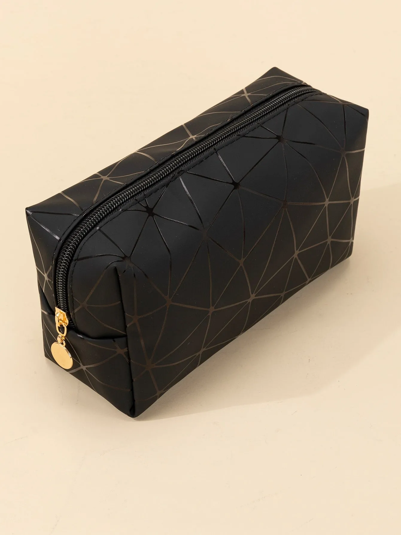 Geometric Lines Makeup Bag Cosmetic Organizer Toiletries Bag Makeup Organizer
