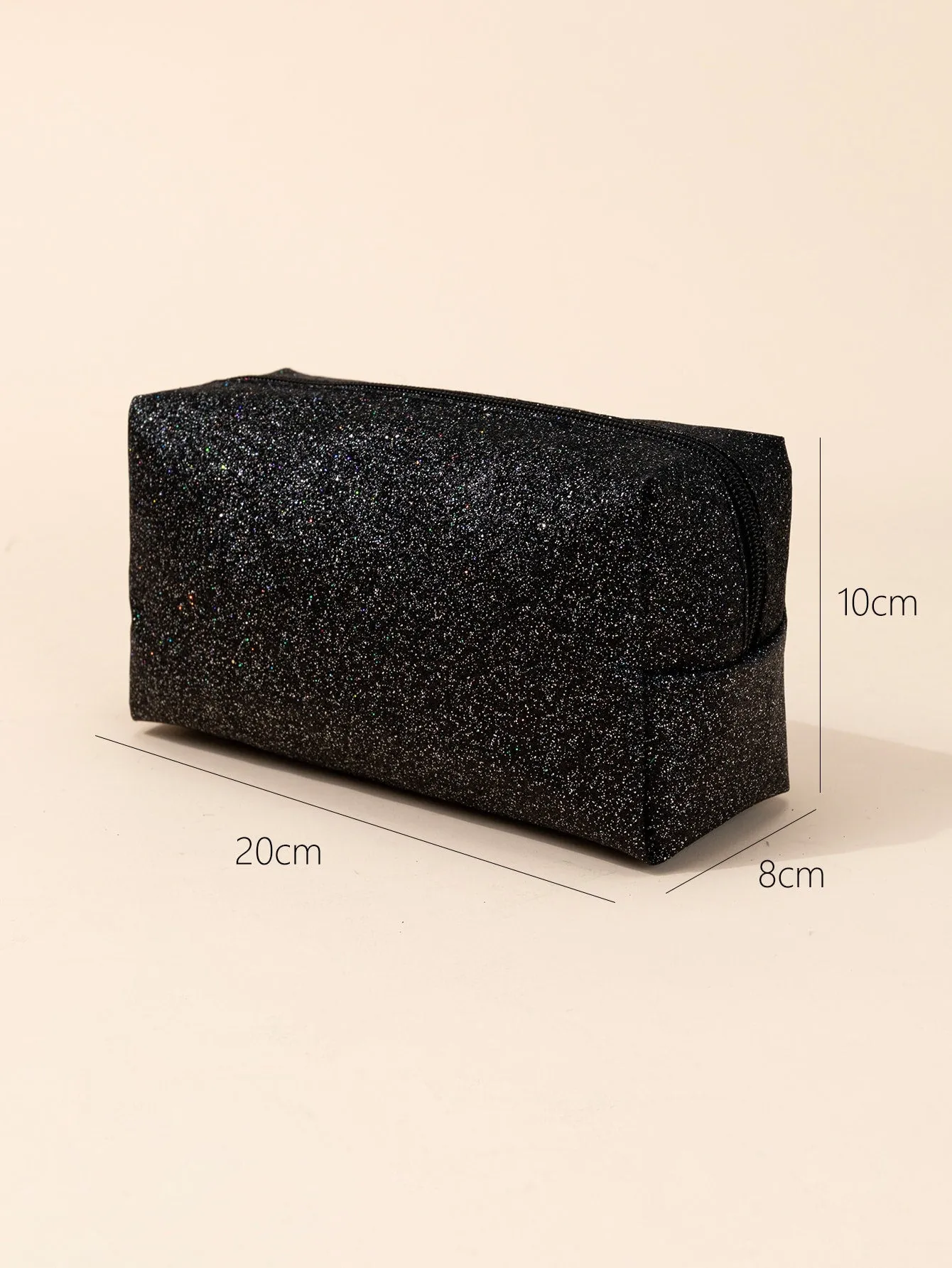 Glitter Makeup Bag Cosmetic Organizer Toiletries Bag Makeup Organizer Zip Pouch