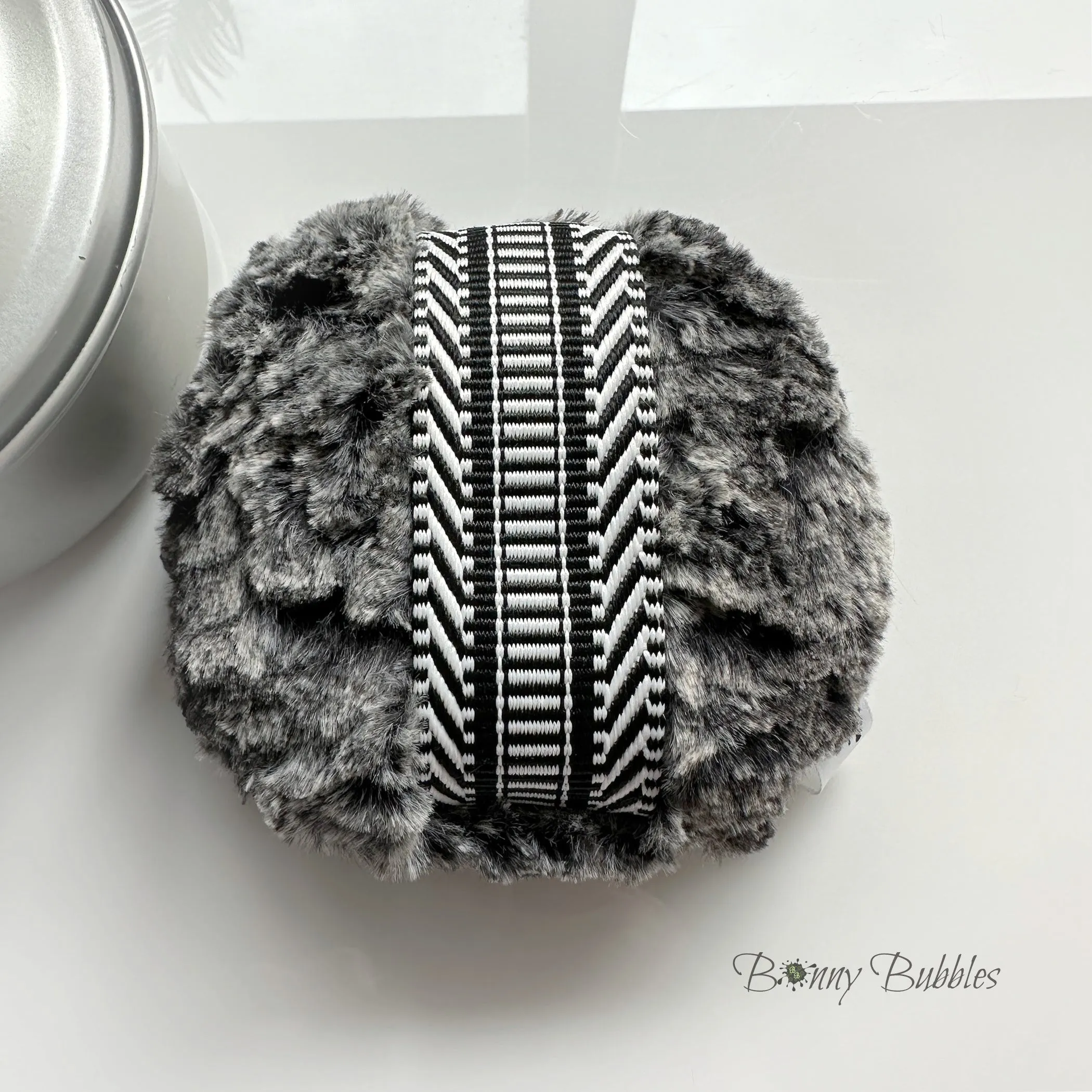 GRAY, Body Powder Duster, 5 inch