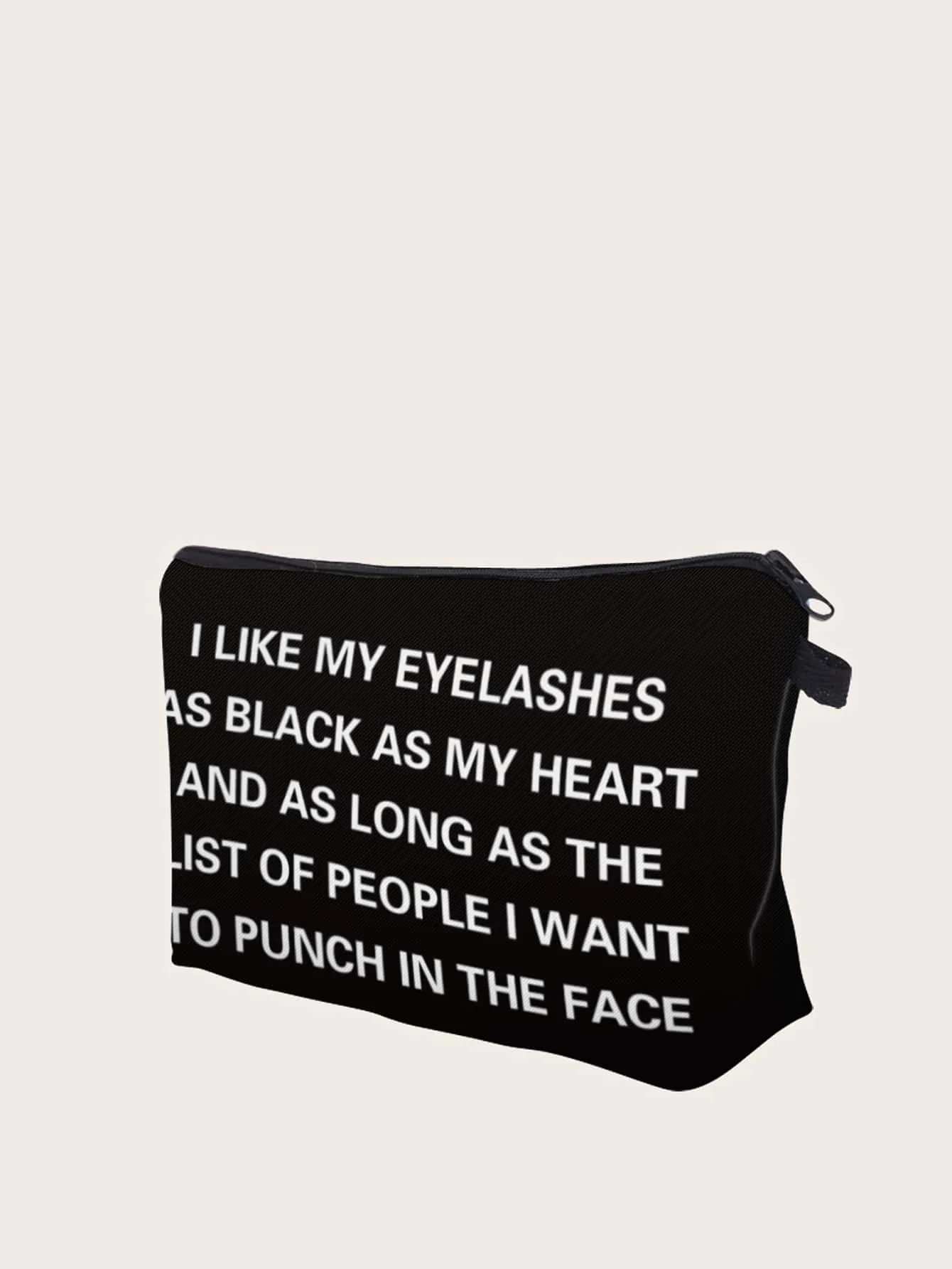 I Like My Eyelashes Makeup Bag Cosmetic Organizer Toiletries Bag Makeup