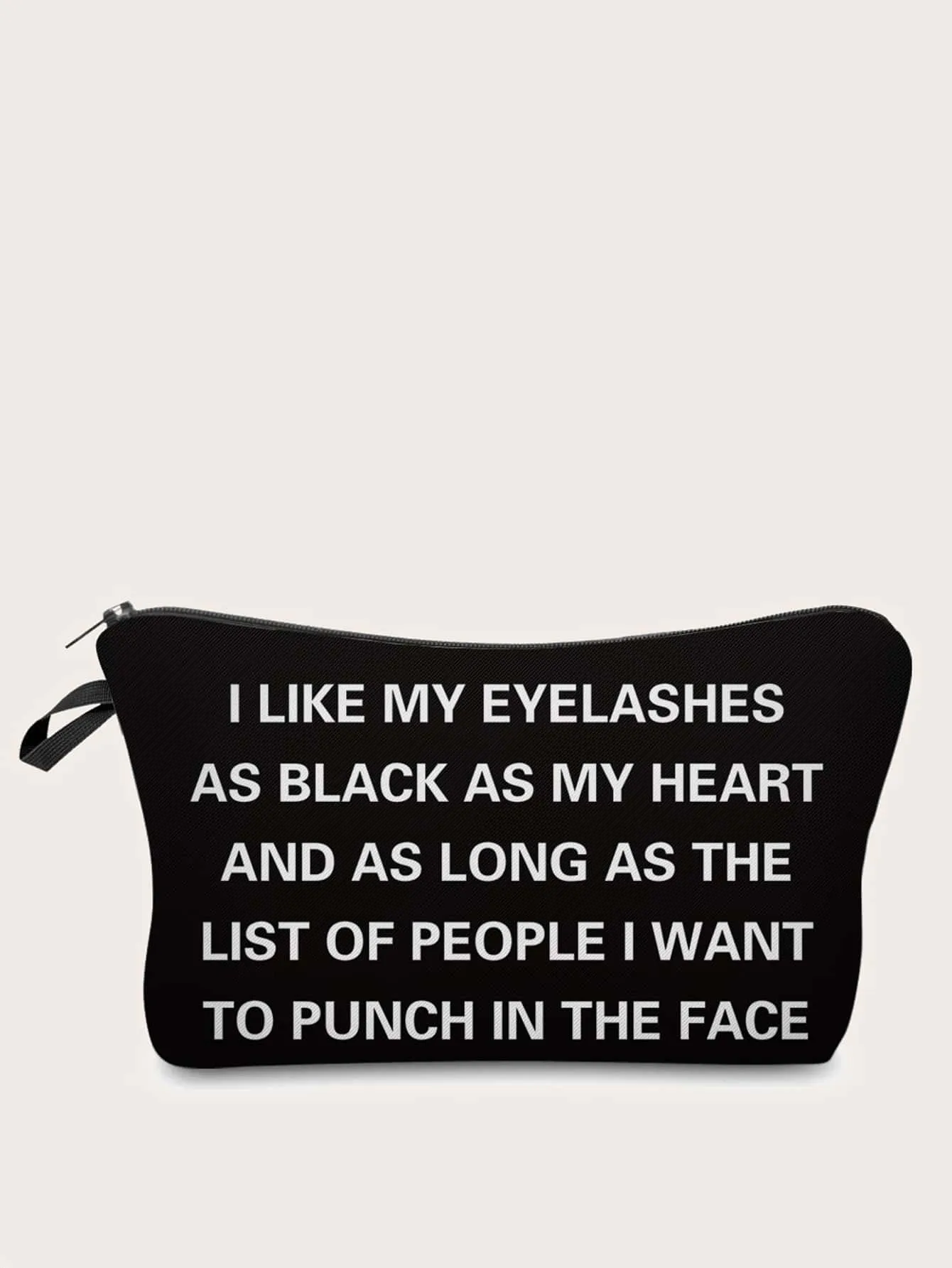 I Like My Eyelashes Makeup Bag Cosmetic Organizer Toiletries Bag Makeup