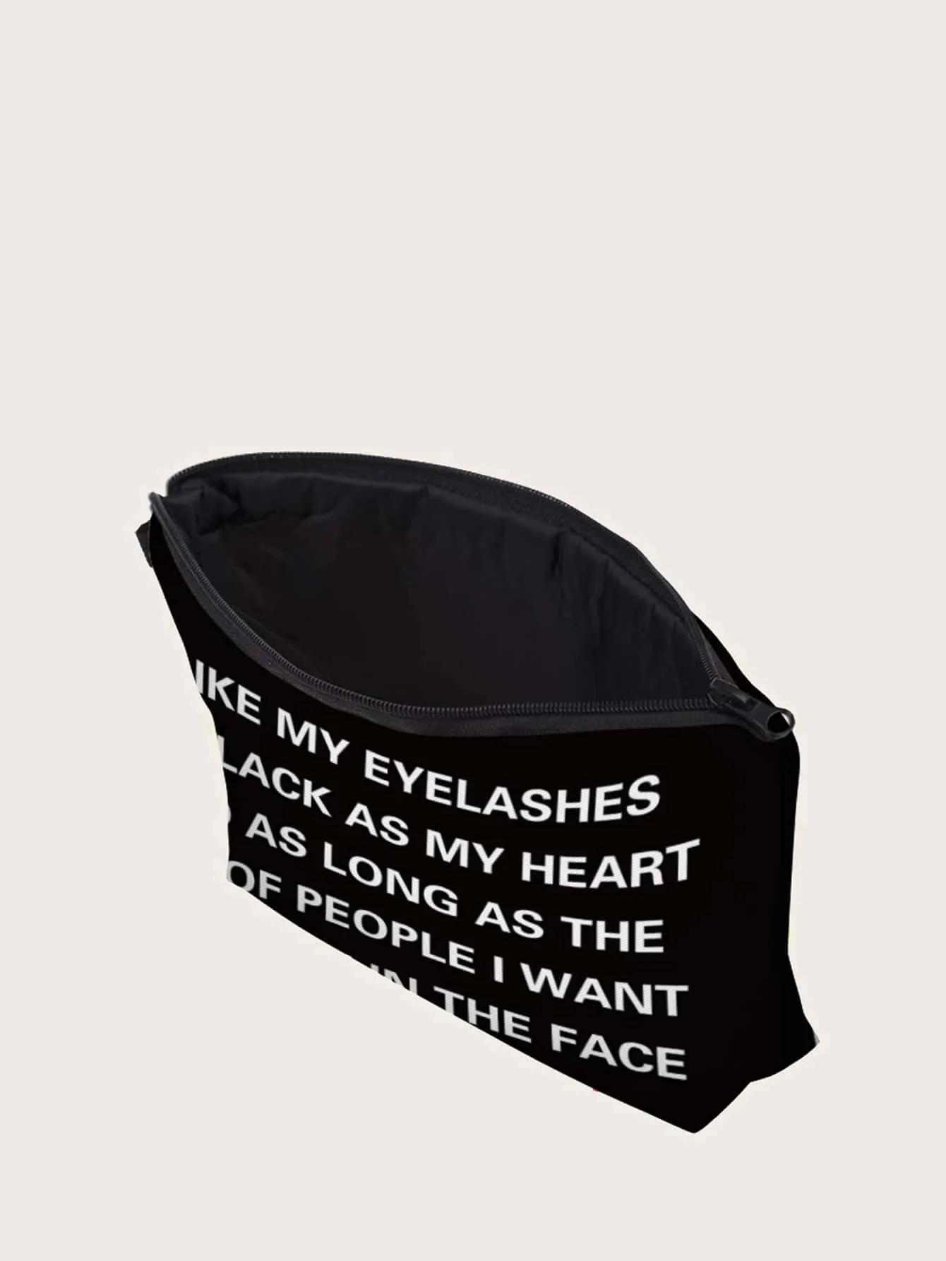 I Like My Eyelashes Makeup Bag Cosmetic Organizer Toiletries Bag Makeup