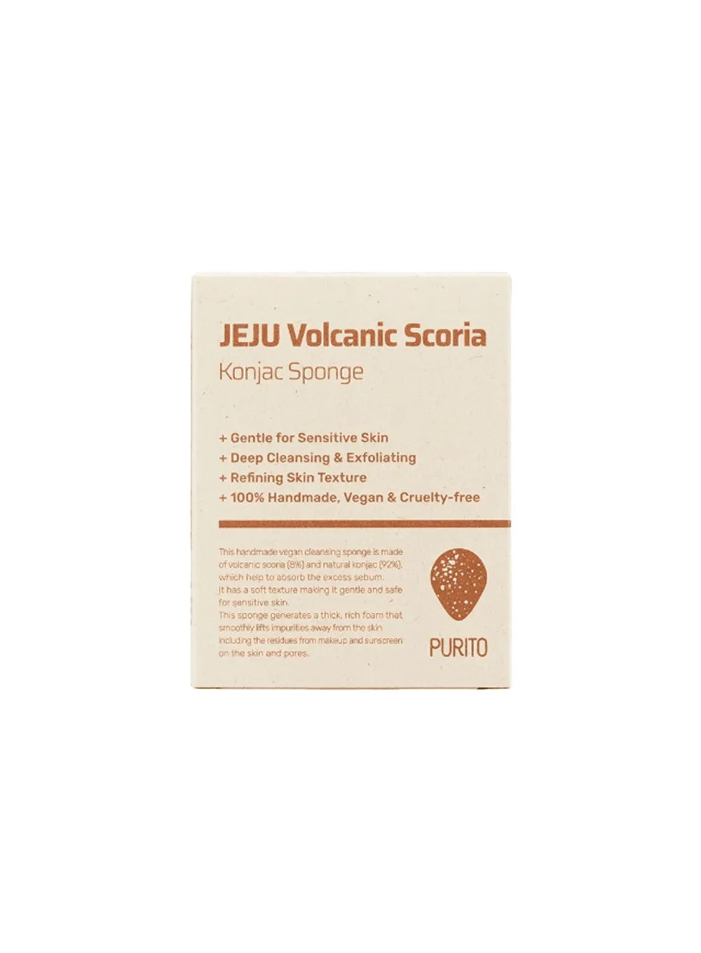 JEJU Volcanic Scoria Konjac Sponge (7g)