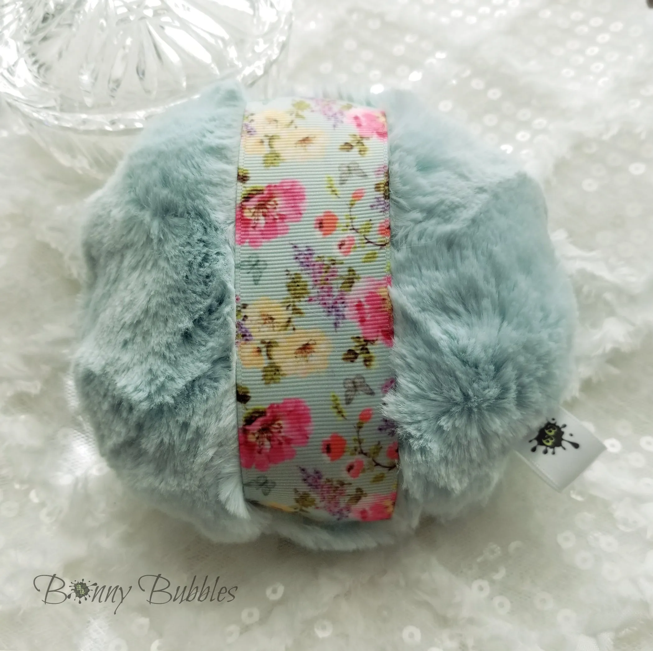 LIGHT AQUA Powder Puff, 5 inch