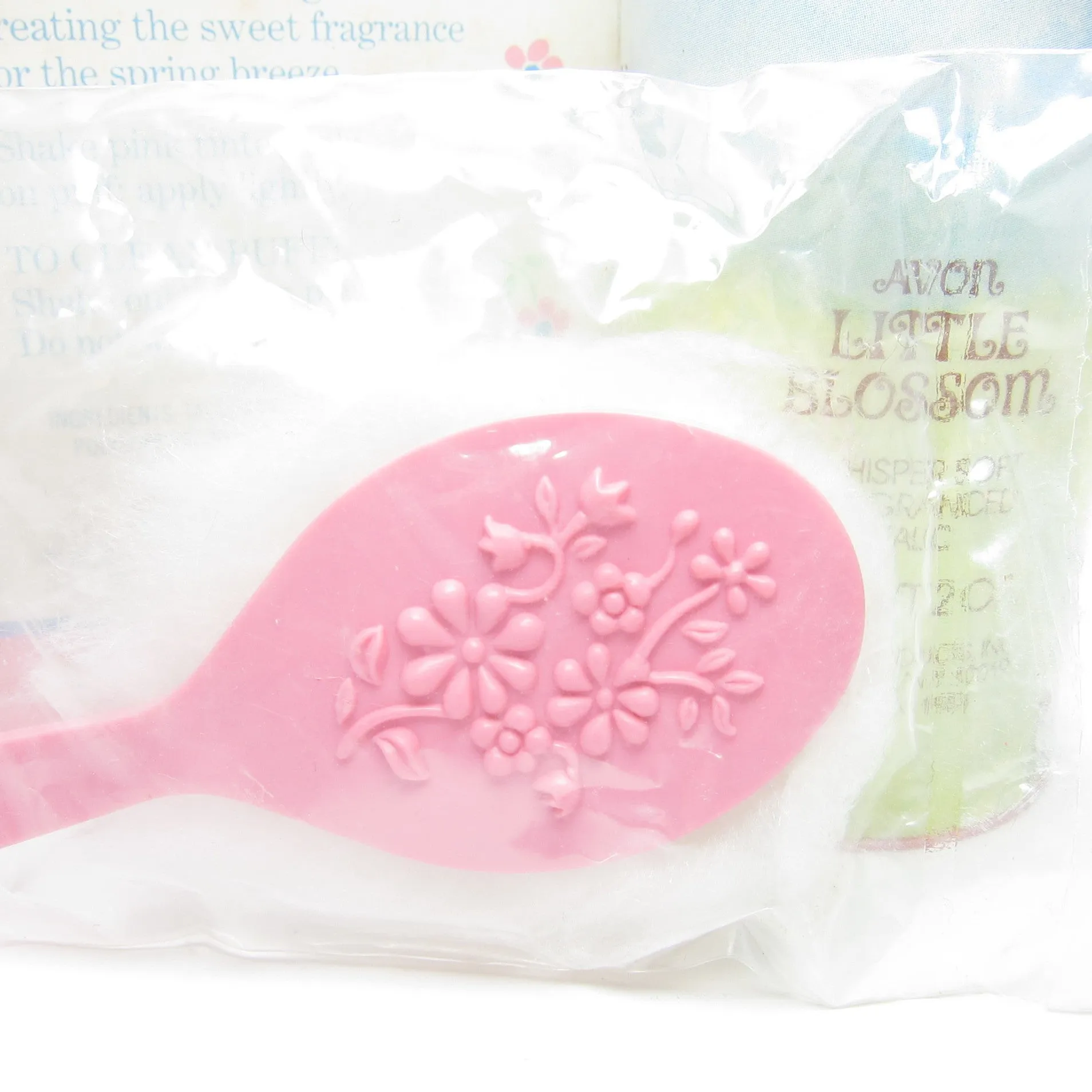 Little Blossom Powder Vintage Avon Whisper Soft Talc with Puff