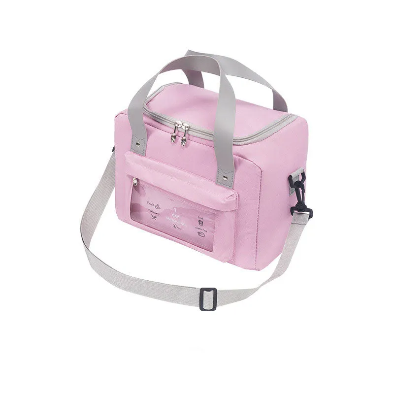 Lunch Bag Oxford Cloth Thermal Bag Student Portable Lunch Bag Outdoor Picnic Lunch Box Bag