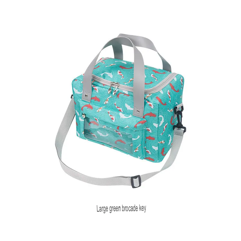 Lunch Bag Oxford Cloth Thermal Bag Student Portable Lunch Bag Outdoor Picnic Lunch Box Bag