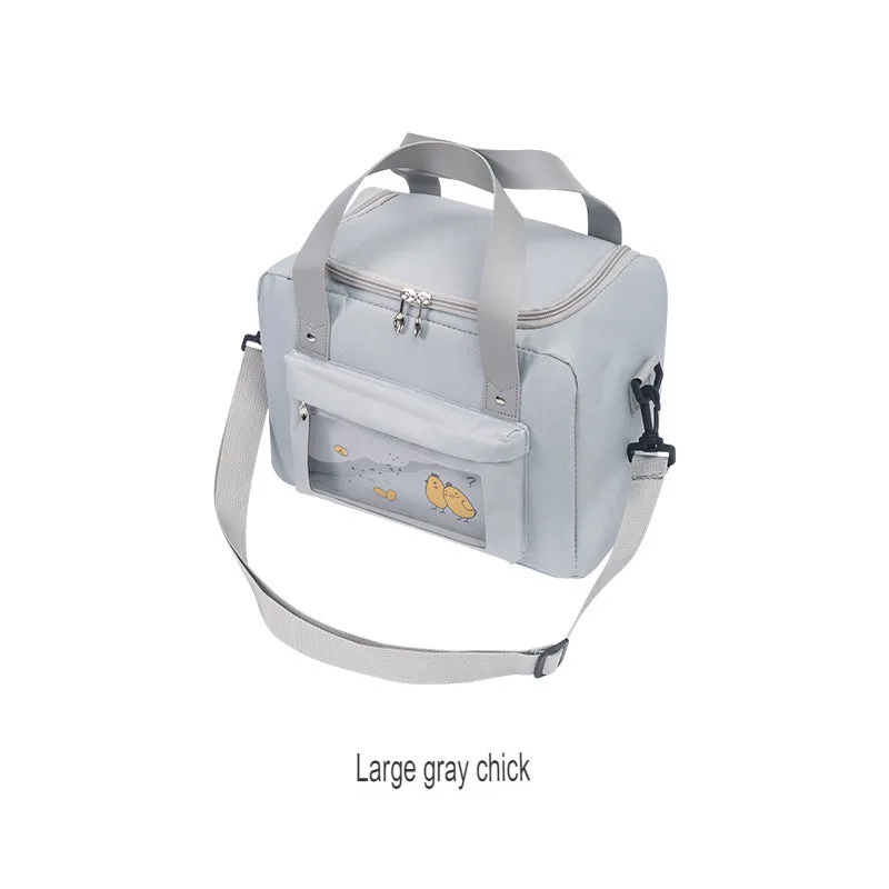 Lunch Bag Oxford Cloth Thermal Bag Student Portable Lunch Bag Outdoor Picnic Lunch Box Bag