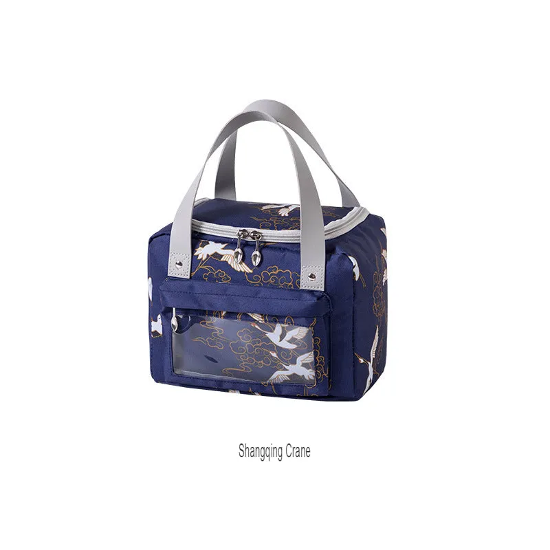 Lunch Bag Oxford Cloth Thermal Bag Student Portable Lunch Bag Outdoor Picnic Lunch Box Bag