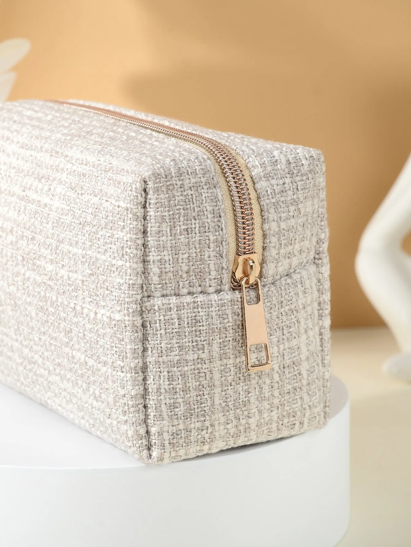 Minimalistic Makeup Bag Cosmetic Organizer Toiletries Bag Makeup Organizer Zip