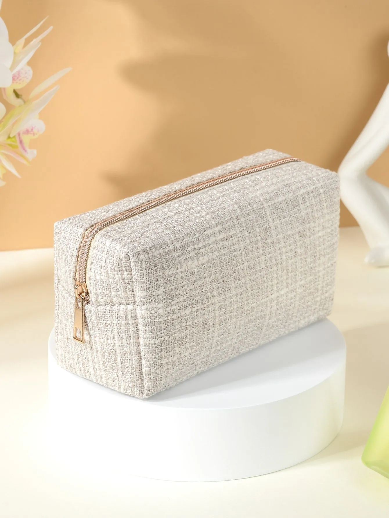 Minimalistic Makeup Bag Cosmetic Organizer Toiletries Bag Makeup Organizer Zip