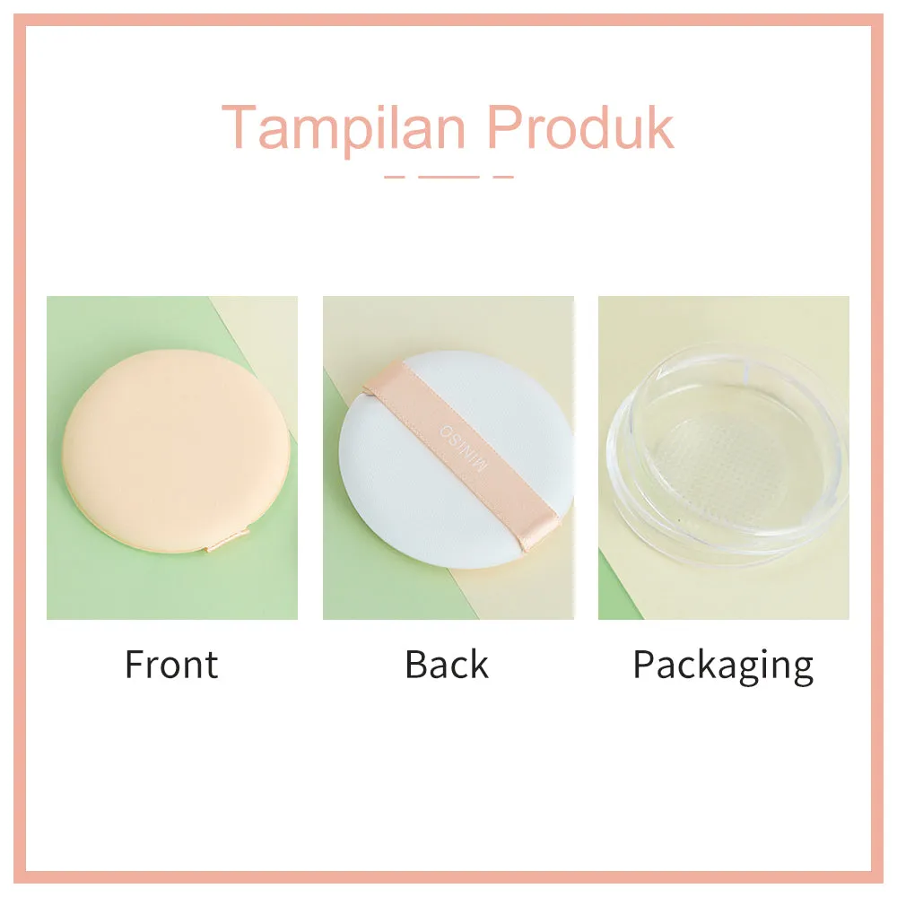 MINISO 2PCS Super Soft Makeup Powder Puff, 2 Pack