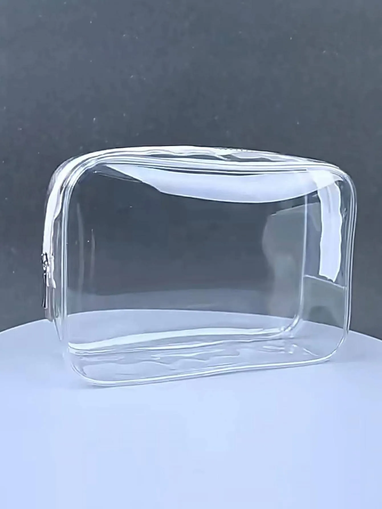 PVC Travel Clear Toiletry Bag Transparent Portable Makeup Bag Cosmetic Organizer