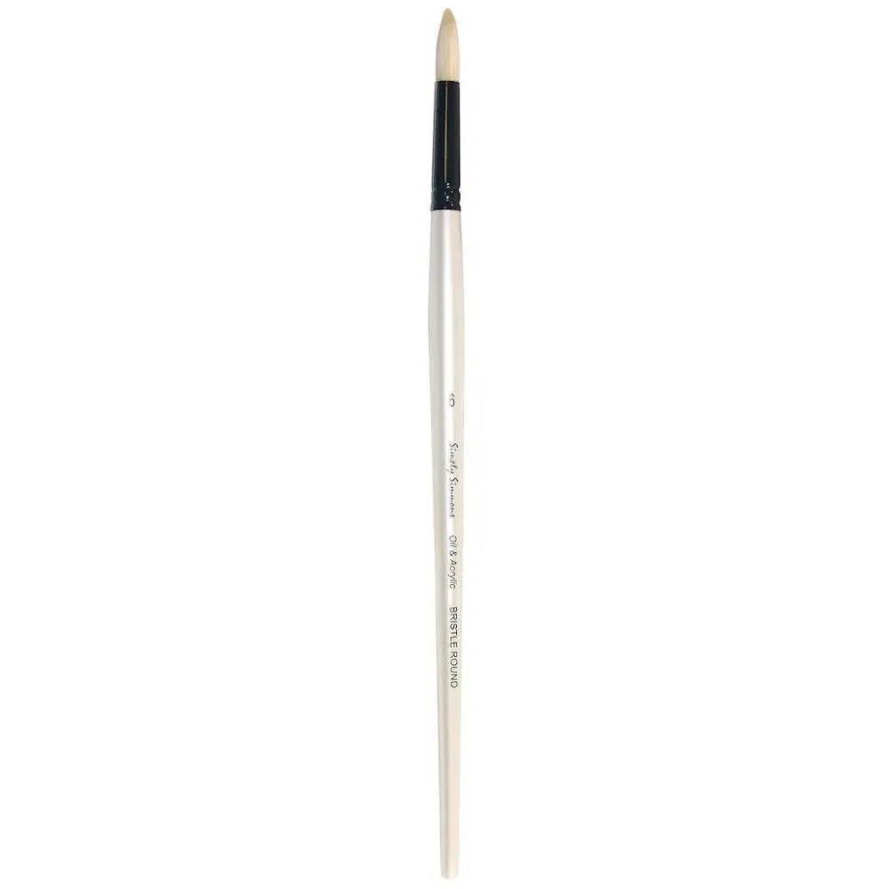 Simply Simmons Brushes - Long Handled Bristle Round
