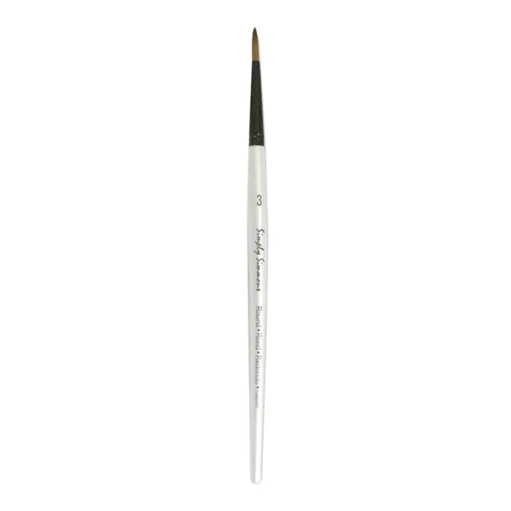 Simply Simmons Brushes - Short Handled Synthetic Round