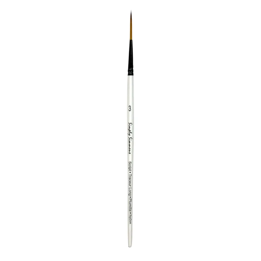 Simply Simmons Brushes - Short Handled Synthetic Script