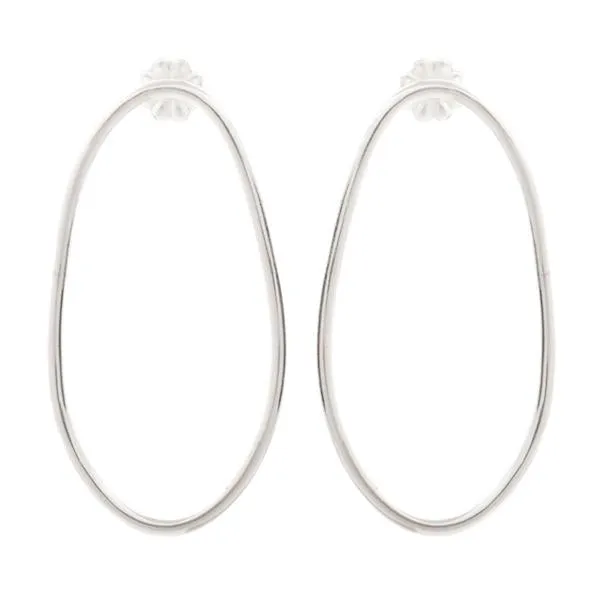 Smooth Oval Hoops