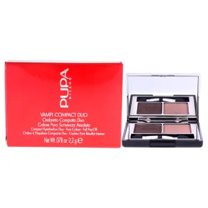 Vamp! Compact Duo Eyeshadow - 004 Bronze Amber by Pupa Milano for Women - 0.078 oz Eye Shadow