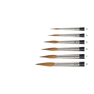 Winsor & Newton Professional Watercolour Sable Brushes - Pointed Round